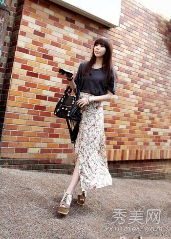 大爱雪纺长裙夏天藏肉