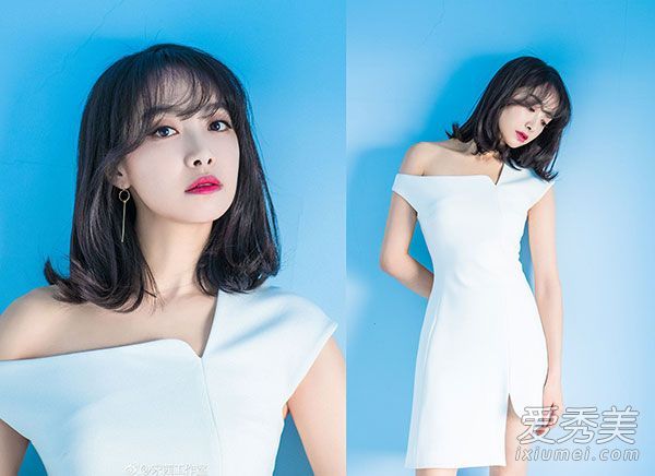 肖乃谦的油性刘海真的破坏了美。你也应该注意适合你的东西。