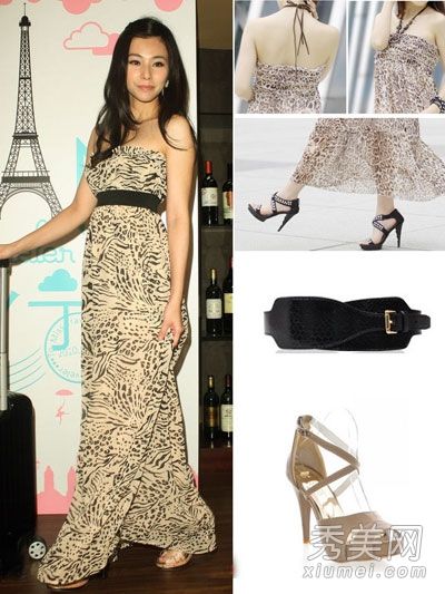 浪漫的女演员也喜欢飘逸的服装。