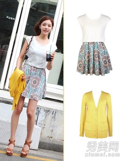 五月，道晖芝展示清新美丽的服装