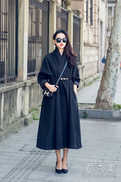 冬装配图片一条腰带,彰显优雅气质