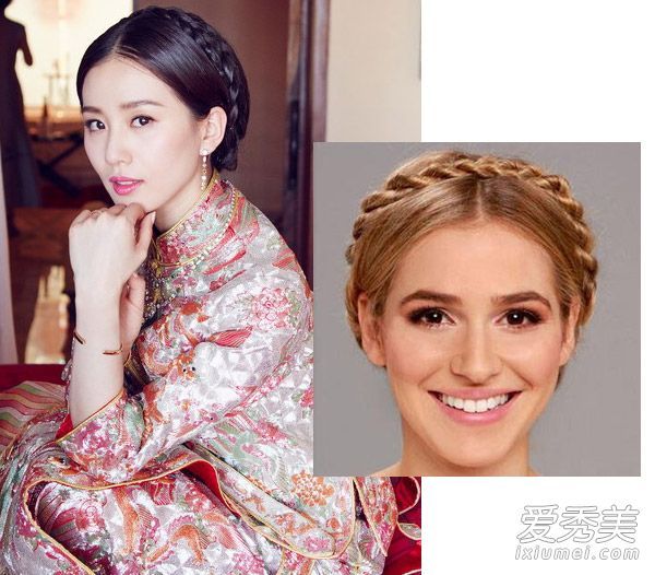 发型DIY:如何梳理刘师师的婚礼新娘的头发?