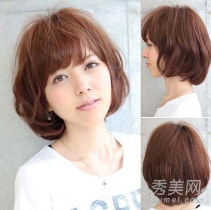 时尚妆容中的短发将从此告别肥胖圆脸。