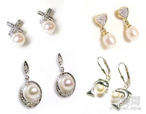 珍珠首饰配婚纱成为美丽新娘