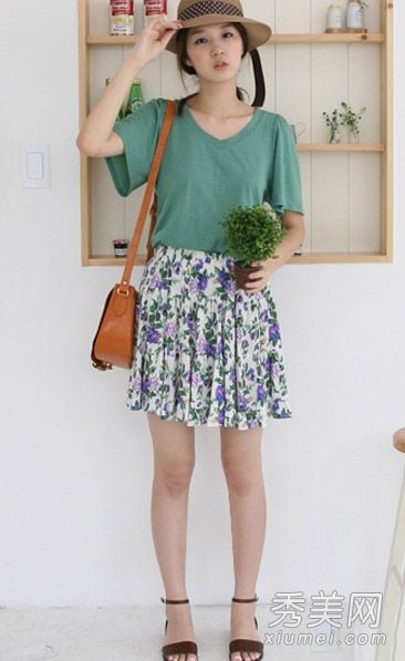 甜美印花裙季即将结束