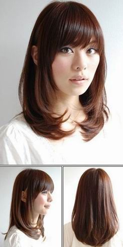 美丽甜美的长发到处都是。