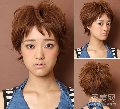 最新女孩短发设计日式保存脸型