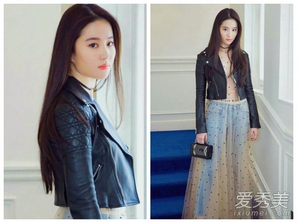 长发女演员的战场?2017巴黎时装周刘亦菲何穗发型最美