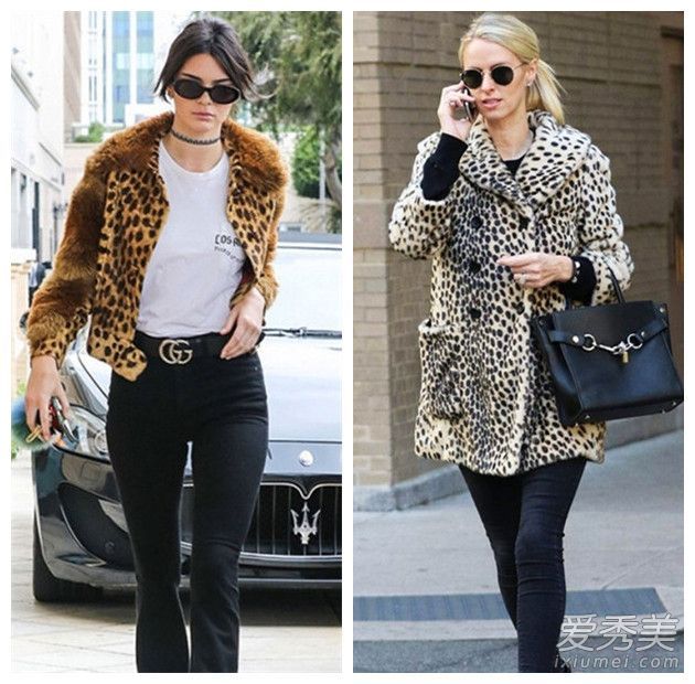 豹纹是冬季时尚不可或缺的。