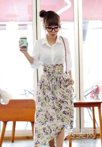 2012淘宝热卖印花裙子浪漫又漂亮太漂亮了