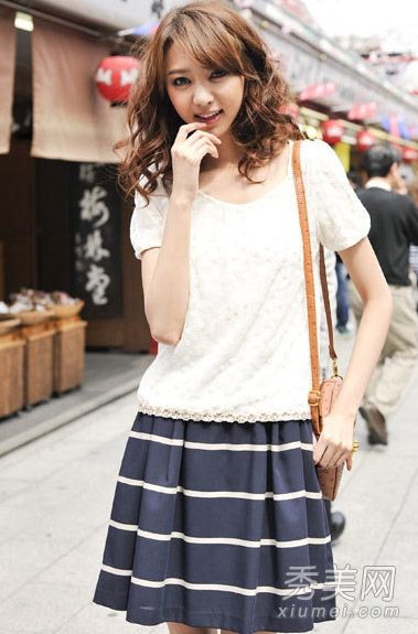 日本服装搭配图片与夏日清新