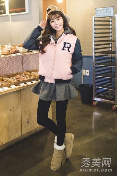 短外套+短裙冬季活力装