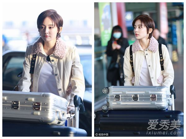 古力娜扎的头发又被剪短了!长发女士换成假小子太随意了