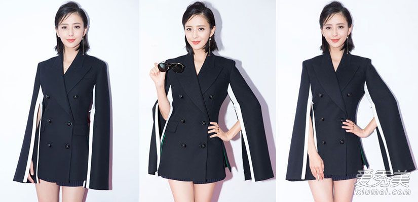 另一个女演员变成了短发女孩!佟丽娅高球头时尚干练