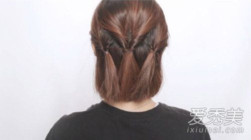 短发看起来什么样的发型好?4种简单的捆绑方法让它变得容易