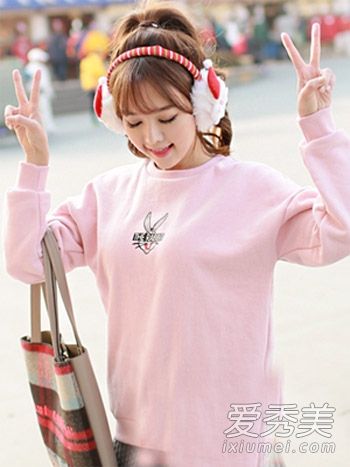 韩国高中生推荐像校花一样甜美的纯发型。