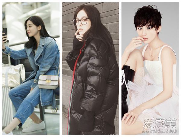 古力娜扎的头发又短了。长发是2017年第一个流行趋势吗?