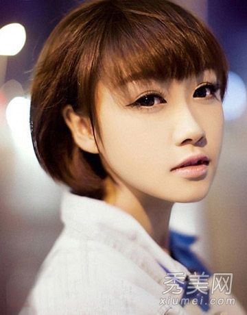 2013年冬季女孩发9短发甜美可爱最时尚