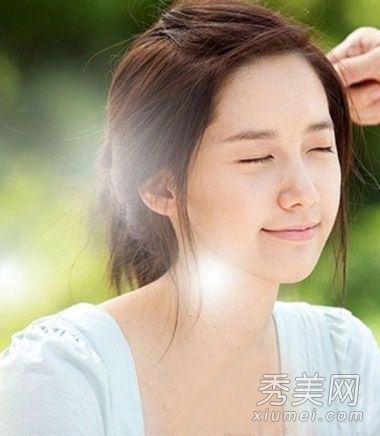 圆脸长发扎好看气质扎头发怎么变v脸女神