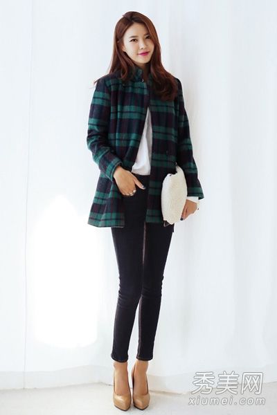 格子外套经典不败冬季衣橱必备