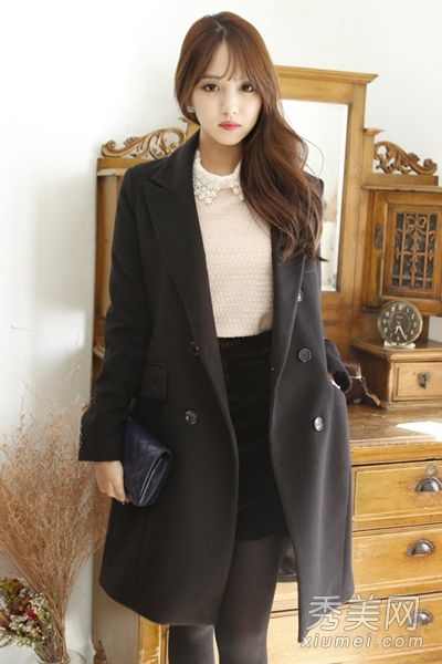 黑色外套经典必备气质优雅迷人