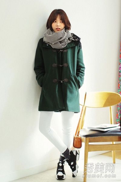 经典学院派外套，冬季减龄款式