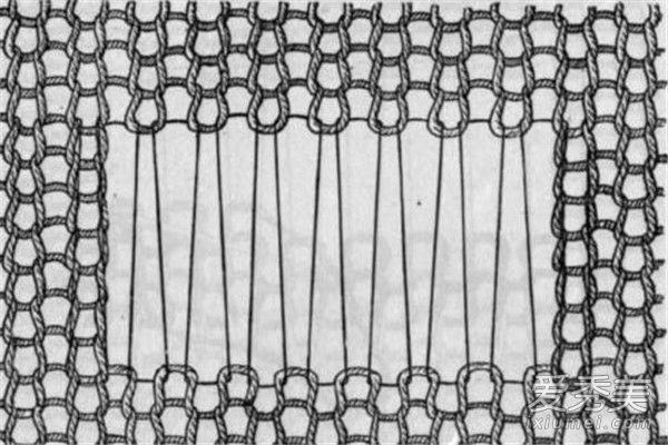 修补衣服上的洞的针脚说明了衣服上的洞是如何看不见的。