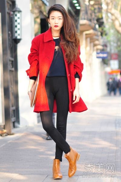 冬季优雅的手袋外套