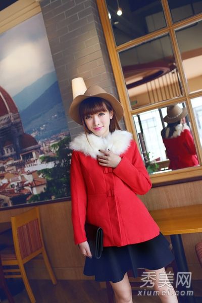 裙装呢绒大衣和淑女气质让人爱不释手
