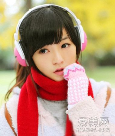 长脸女孩的发型设计斜刘海改变V型脸