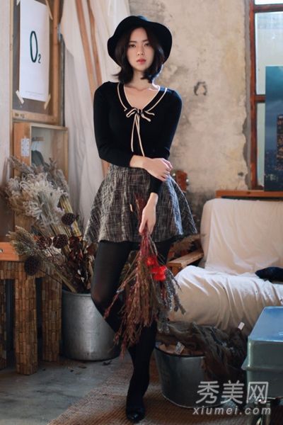 冬季短裙既漂亮又优雅