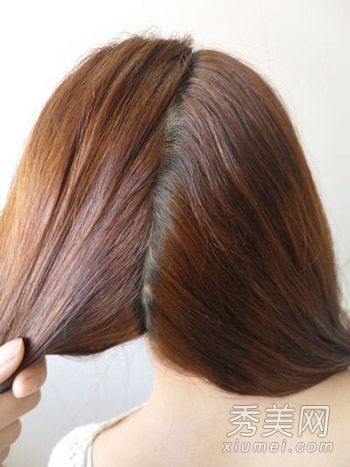 最新韩版发型扎法侧马尾辫发型图