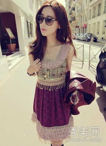 夏装新款背心短裙简单搭配穿着大感