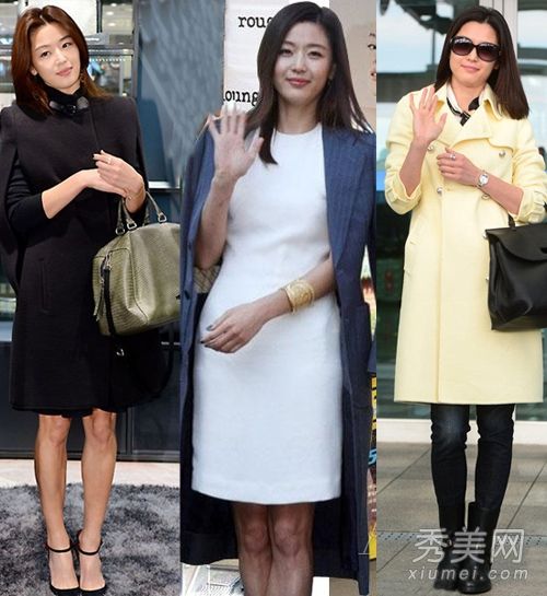 学习全智贤呢子大衣，冬天穿成这样