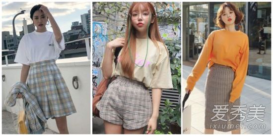 2018年潮流的格子图案可以从西装外套到连衣裙试一试。