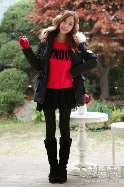 棉袄外套上的图片有助于你穿上时尚感。