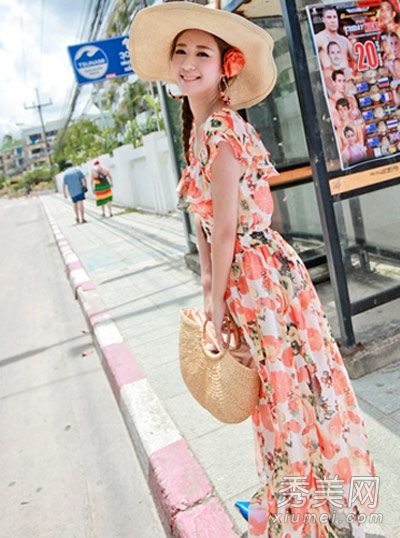 夏裙气质带着仙女气质穿了出去