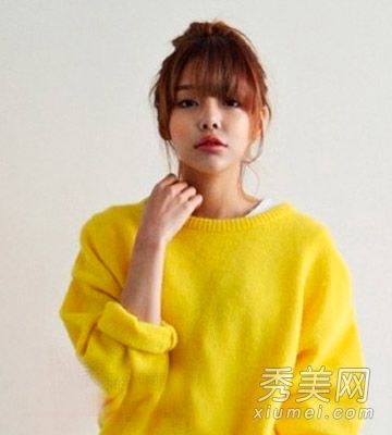 圆脸长发领带好看9号领带头发怎么显瘦塑料V型脸