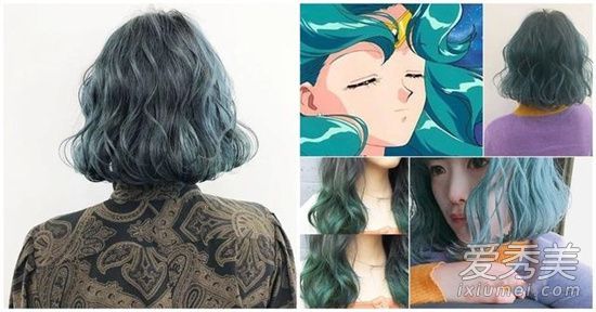 头发染成绿色是一种体验。海王星必须在夏天尝试它