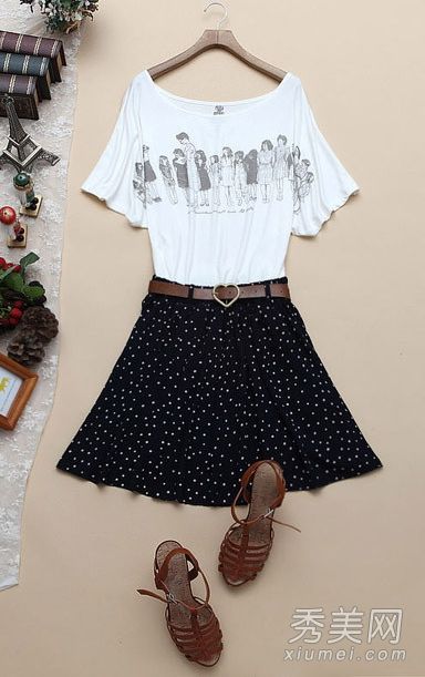 新的夏季市场是甜蜜的匹配韩范儿。