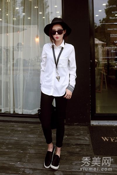秋季搭配必备白衬衫搭配最阳光