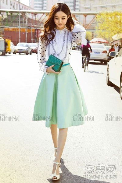 赵的衬衫和裙子又软又漂亮，快学吧