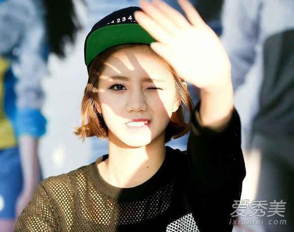 教你选择一个发型李惠日展示了一个圆脸合适的发型