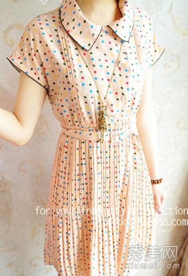 甜美气质波点裙今年夏天至2010年流行单品