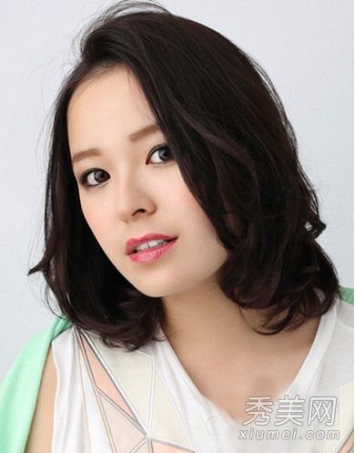 圆脸适合发型图片9发型瘦脸塑料小美女