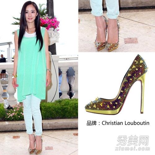 时尚百搭金属风高跟鞋成为明星“可爱”