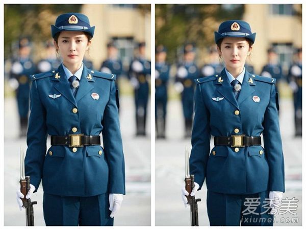 杨蜜、郑爽、陈乔恩女演员挤在一起表演制服发型PK谁最漂亮