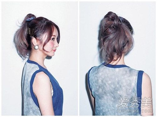 丸红头。边编辑边把3种头发扎成一个派对女主角