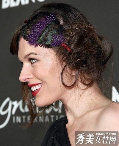 欧美女演员追逐法式发饰