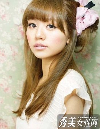 清新甜美的头发,美丽的头发,无法抗拒